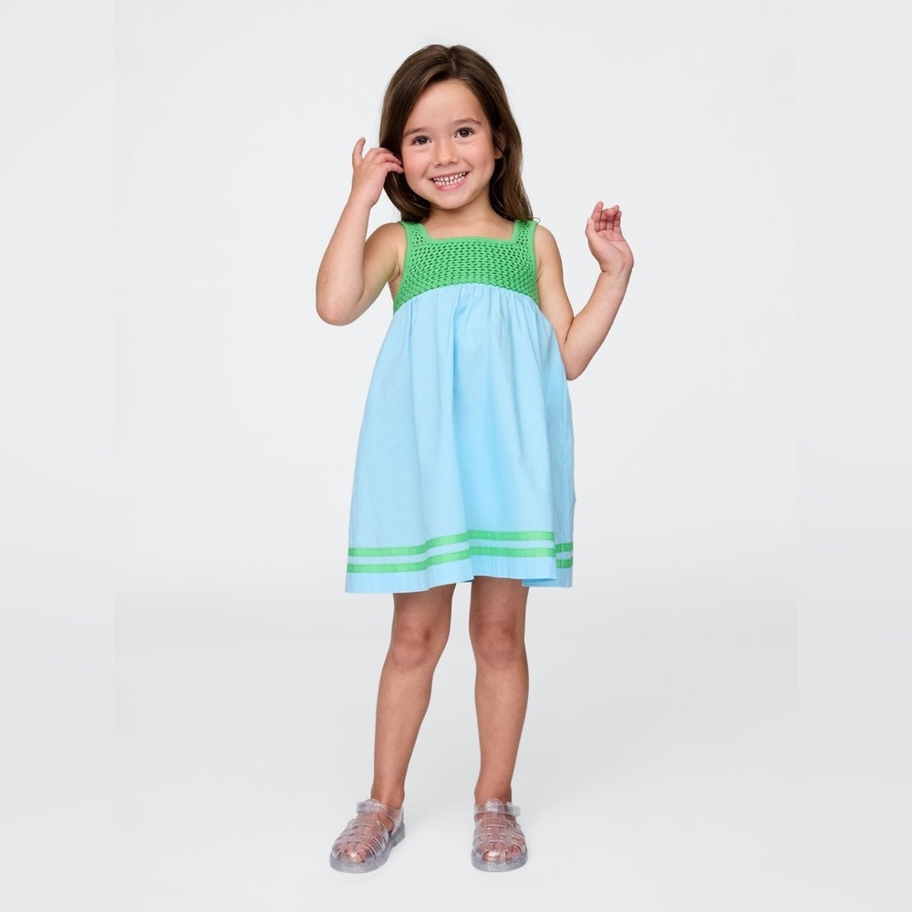 NWOT Gap Baby Toddler Crochet-Yoke Dress - 2T